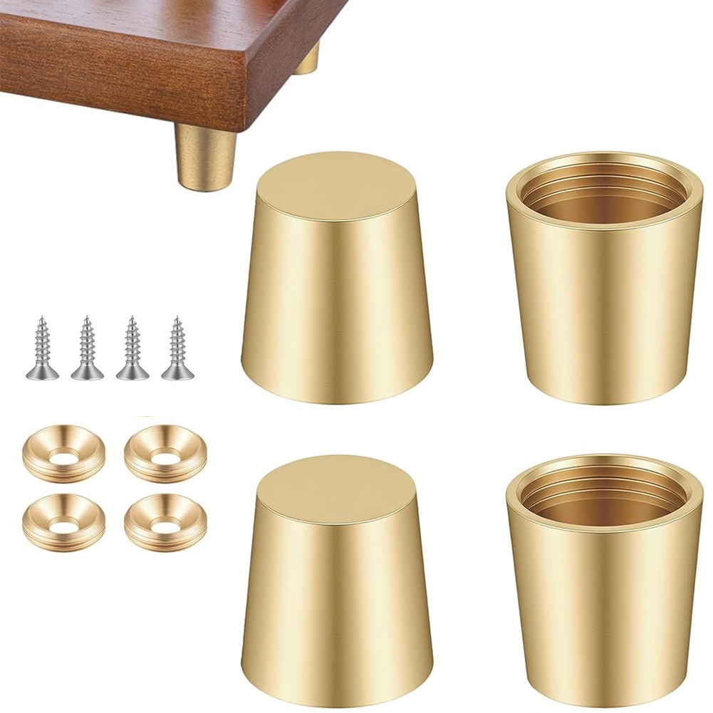 Display Risers Set - 4 adet Pirinç Kesme Tahtası Ayakları