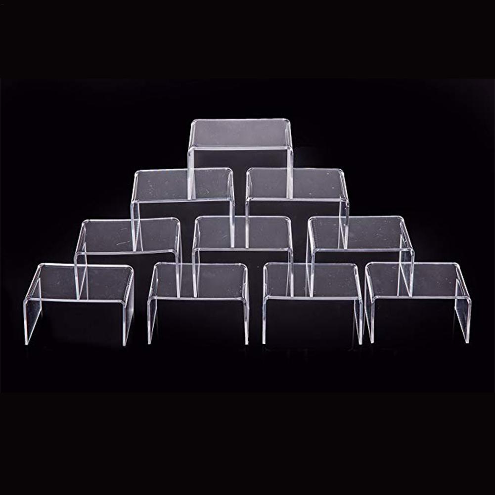 Display Risers Set - İstiflenebilir Şeffaf Saklama Kutuları, Şeffaf Akrilik