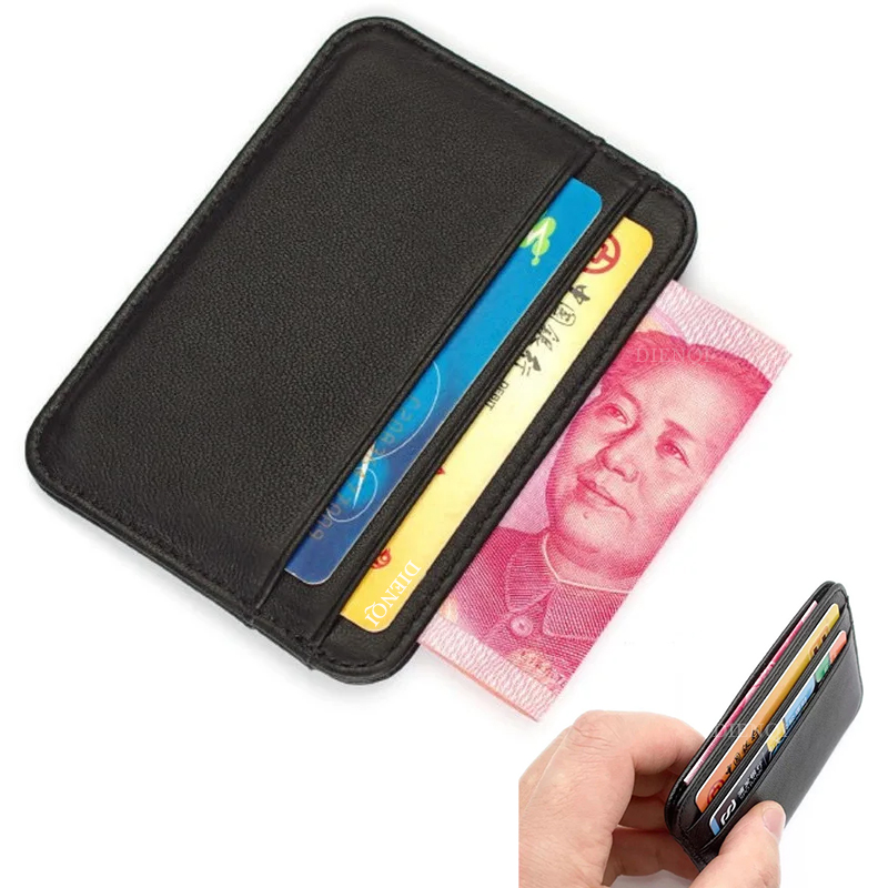 Card Top Loader - Hakiki Deri Kartvizitlik Erkek İş Kimlik