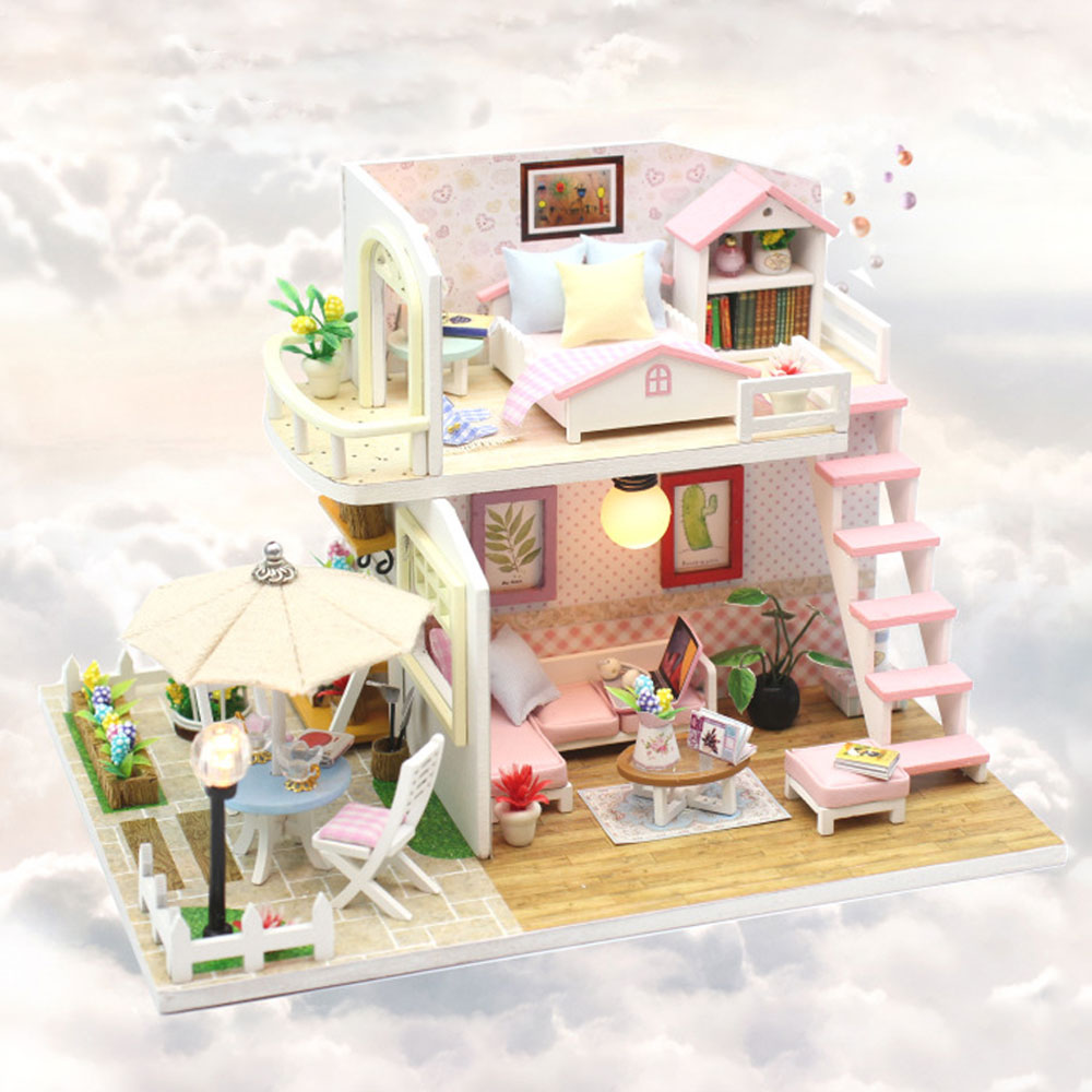 Building Block Mini - DIY Ahşap El Yapımı Mini Villa