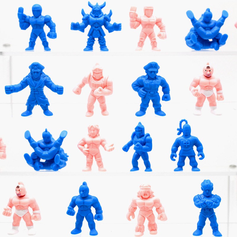 Capsule Toy Gashapon - Orijinal Kapsül Oyuncaklar Kinnikuman Pembe Mavi