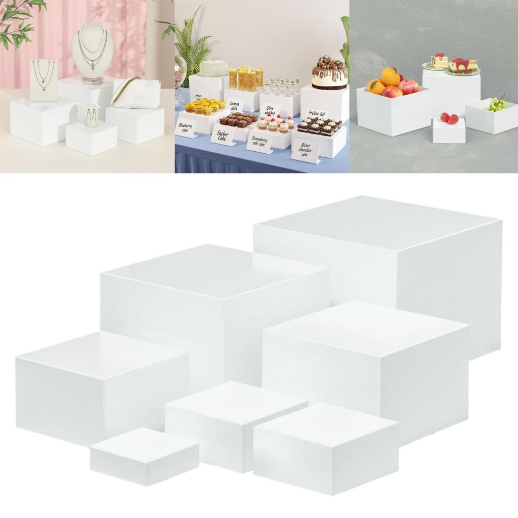 Display Risers Set - 7 adet Akrilik Küp Ekran Kutusu