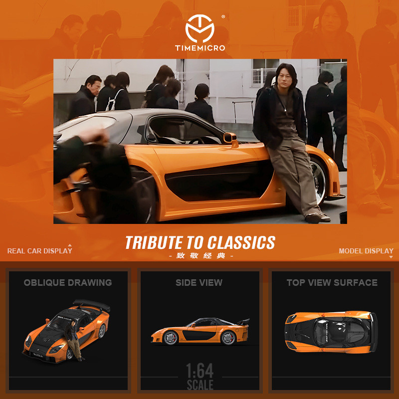 Die Cast Car 1 64 - TimeMicro-TM 1/64 Hızlı ve Öfkeli Mazda