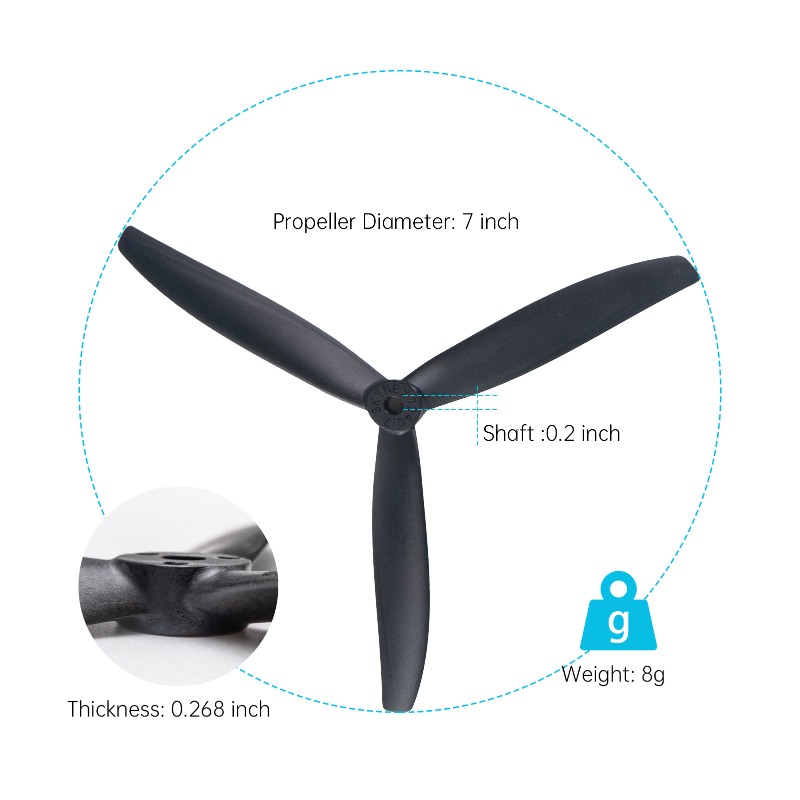 7X4X3 7040 Pervane 7 İnç Bıçak - Model Airplane Plastic incelemesi ve fiyatı