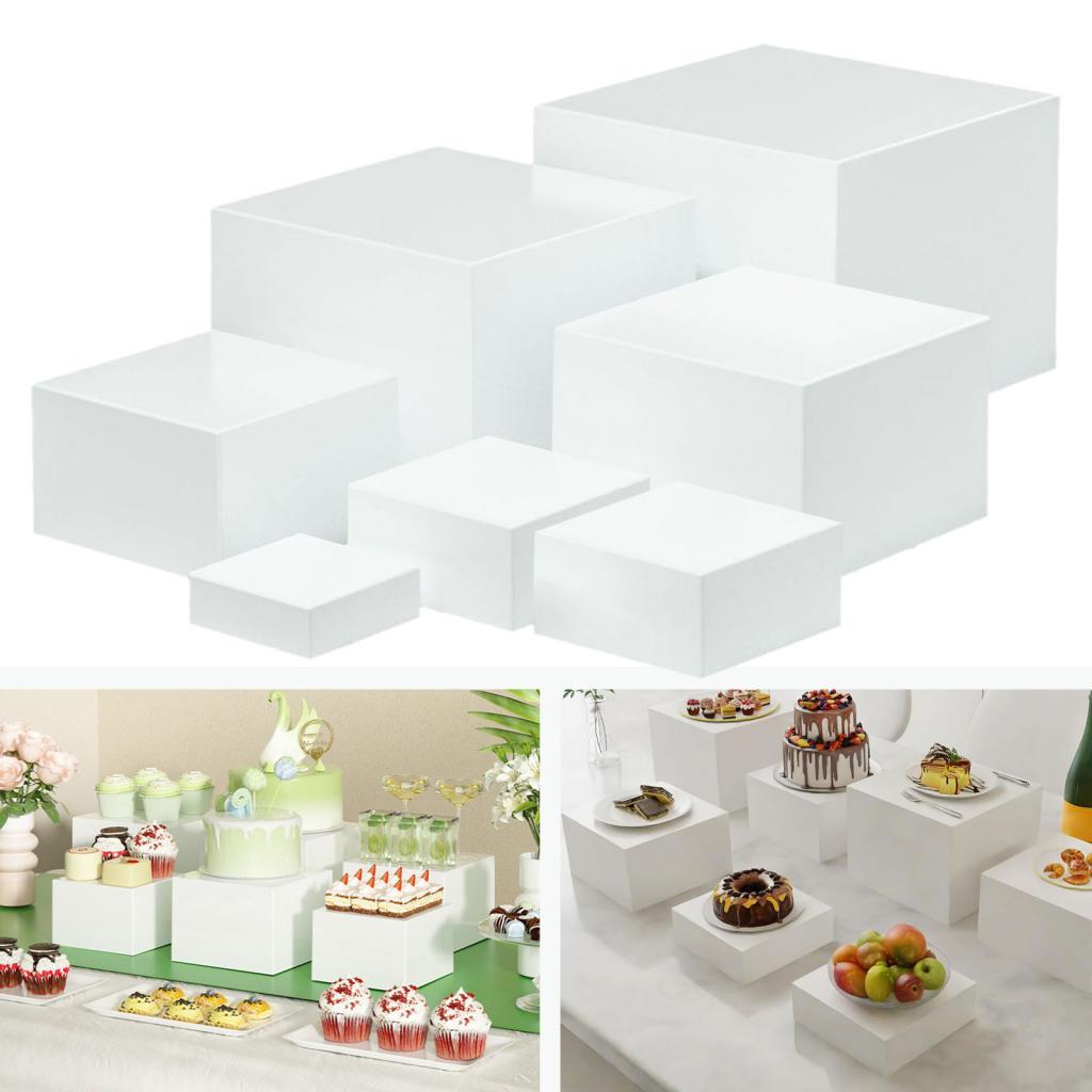 7 adet Akrilik Küp Ekran Kutus - Display Risers Set incelemesi ve fiyatı