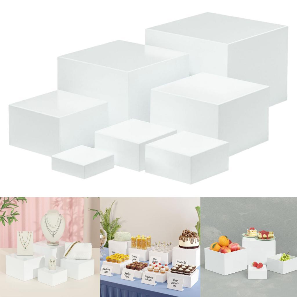 7 adet Akrilik Küp Ekran Kutus - Display Risers Set incelemesi ve fiyatı
